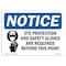 Signmission OSHA Sign, Eye Protection & Gloves, 14in X 10in Alum, 14" W, 10" H, Landscape, OS-NS-A-1014-L-12318 OS-NS-A-1014-L-12318 - alternate 1